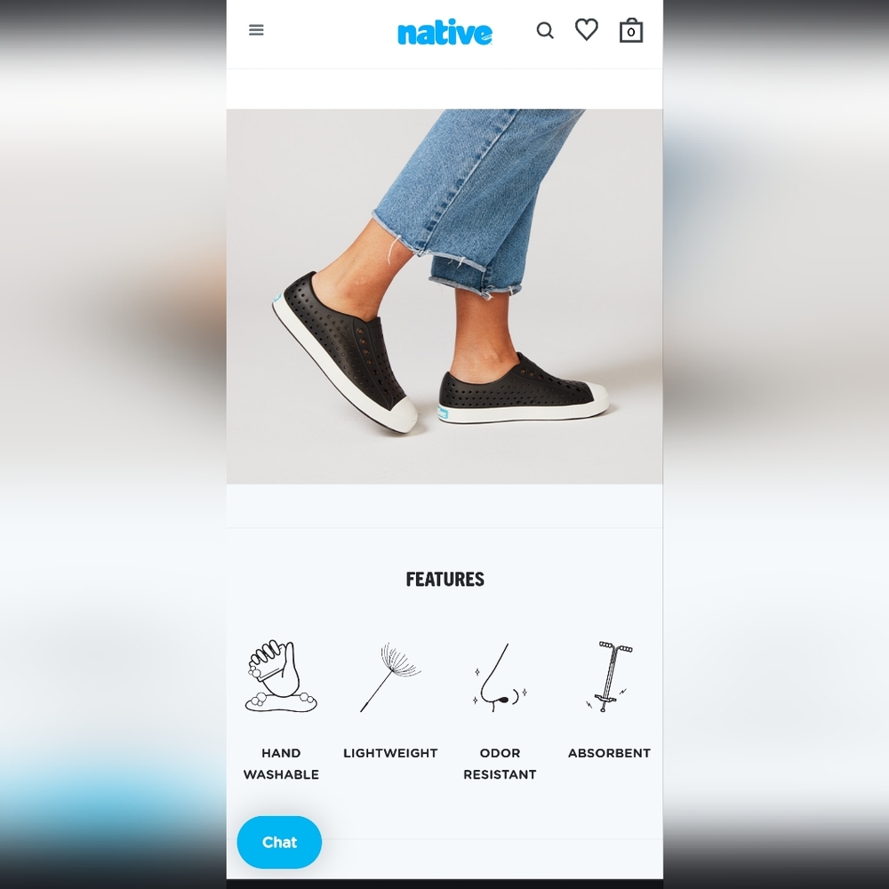 Native Black Slip-On Sandals